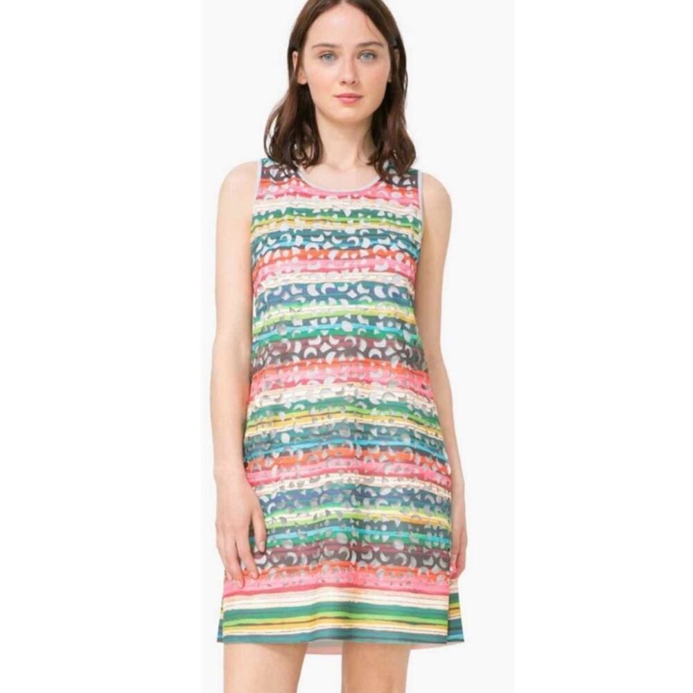 Desiqual “Phoniex" Multi-Color Cut Out Dress M